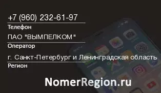 Кто звонил с 9602326197 - регион и оператор